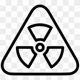 Radiation Toxic Hazard Biohazard Warning - Radioactive Outline, HD Png Download - biohazard sign png