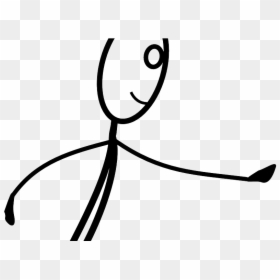 Cartoon Stick Figure Running - Transparent Stick Figure Png, Png Download - running stick figure png