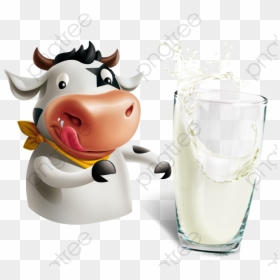 Cow And Milk Png, Transparent Png - dairy milk png