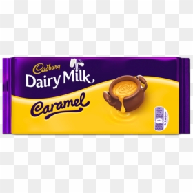 Cadbury Caramel Chocolate Bar, HD Png Download - dairy milk png