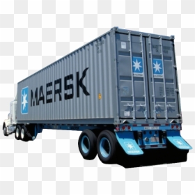 Ocean Container On Truck, HD Png Download - container truck png