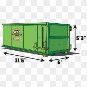 Roll Off Dumpster, HD Png Download - container truck png