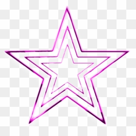 3d Neon Star Png, Transparent Png - stars png