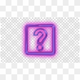 Neon Circle Png Hd, Transparent Png - question mark png