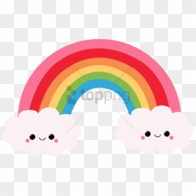 Cartoon Rainbow Png, Transparent Png - clouds png
