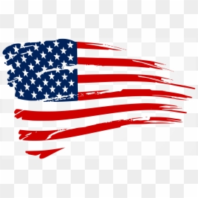 Distressed American Flag Decal, HD Png Download - american flag png