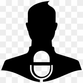 Person With Microphone Icon, HD Png Download - microphone png