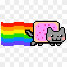 Nyan Cat Pixel Gif, HD Png Download - cat png