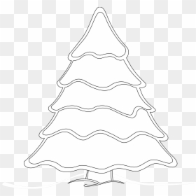 White Christmas Tree Clipart, HD Png Download - christmas tree png