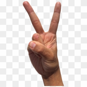 Transparent Peace Sign Fingers, HD Png Download - hand png