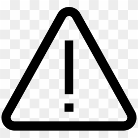 Warning Sign Icon Png, Transparent Png - triangle png