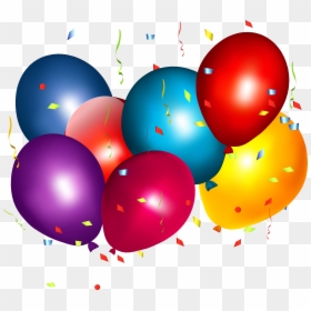 Birthday Banner For Background, HD Png Download - balloons png
