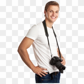 Camera Strap, HD Png Download - camera man png