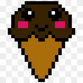 Cocolate Ice Cream - Pixel Art Ice Cream, HD Png Download - spiderman .png