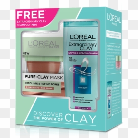 Loreal Red Algae Clay Mask Shampoo Offer, HD Png Download - l'oreal png