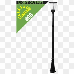 Po04 Solar Balmoral Single Lamp Post Light - Post Up Light Pole, HD Png Download - street pole png