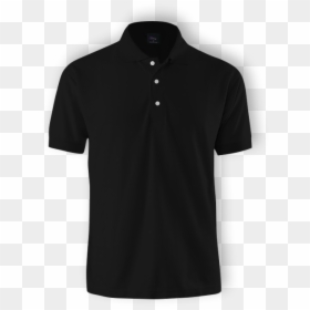 Black Lacoste Shirt Front And Back, HD Png Download - plain white t shirt png