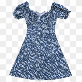 #vintage #clothes #blue #dress #aesthetic #summer #80s - Day Dress, HD Png Download - blue dress png