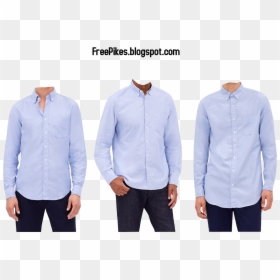 Free Men Dress In T Shirt Light Blue Color - Dress Shirt, HD Png Download - blue dress png