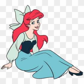 Ariel In Blue Dress - Ariel Little Mermaid Human, HD Png Download - blue dress png
