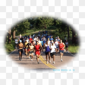 Half Marathon, HD Png Download - people jogging png