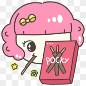 Pocky Food Japanesefood Cute - Kawaii Cute Japanese Drawings, HD Png Download - kawaii.png