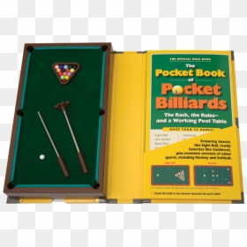 Pocket Book Of Pocket Billiards, HD Png Download - pool rack png