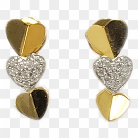 Earrings, HD Png Download - two heart png