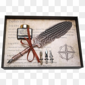 Captain Log Pen, HD Png Download - quill and ink png