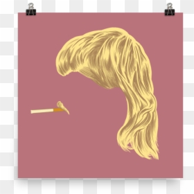 Blond, HD Png Download - mullet hair png