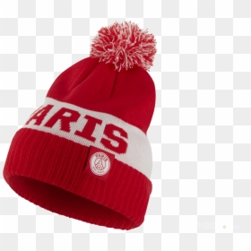 Beanie Nike Psg Pom Cl Ck1762-657 - Beanie Psg, HD Png Download - red beanie png