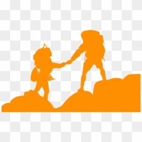 Mountain Hiking Vector Png, Transparent Png - people hiking png