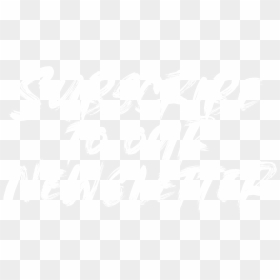 Subscribe To Our Newsletter - Calligraphy, HD Png Download - white subscribe png