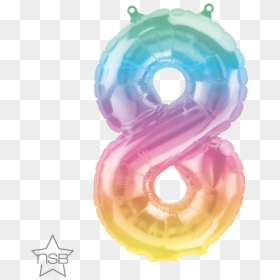 Number 8 Balloon Png, Transparent Png - black and gold balloons png