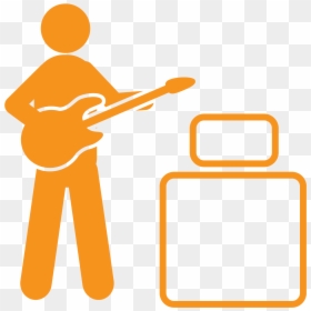 Orange Rock Guitar Intermediate Exam, HD Png Download - rock guitar png