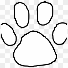 Lsu Paw Magnet Source - Tiger Paw Print Black And White, HD Png Download - paw print png transparent