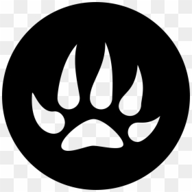 Pawprint - White Close Icon Png, Transparent Png - paw print png transparent