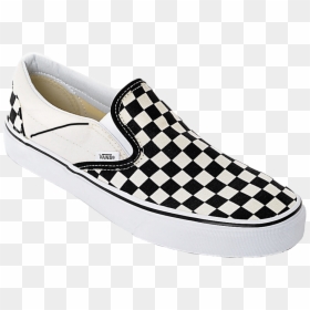 Black Checkered Vans 😇 - Vans Shoes Women Black And White, HD Png Download - black shoes png