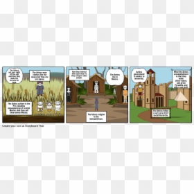 Cartoon About Feudalism Knighthood, HD Png Download - aztec pyramid png