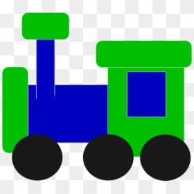 Blue And Green Train Svg Clip Arts - Blue And Green Train Clipart, HD Png Download - train .png