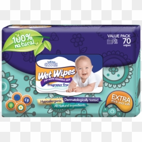 Velona Cuddles Gentle Fragrance Free Baby Wipes - Wet Wipe, HD Png Download - baby wipes png