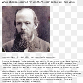 Fyodor Dostoevsky, HD Png Download - jesus hair png