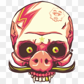 Skull, HD Png Download - pig head png