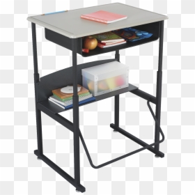 Safco Alphabetter Desk With Bookboxx Student Desks - Standing Desk For School, HD Png Download - student desk png