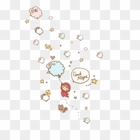 #goodnight #night #kawaii #cute - Cute Sticker Good Night Png, Transparent Png - good night png