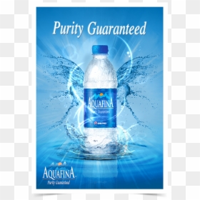 Aquafina Water Bottle Add, HD Png Download - aquafina png
