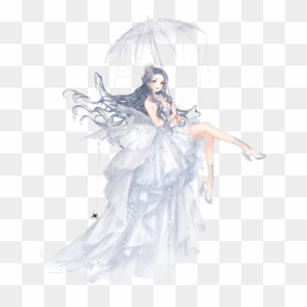 Anime, HD Png Download - bridal veil png