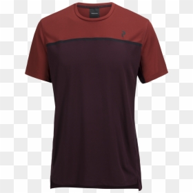 Men"s Rucker Running T-shirt Mahogany - Active Shirt, HD Png Download - red thumbs down png