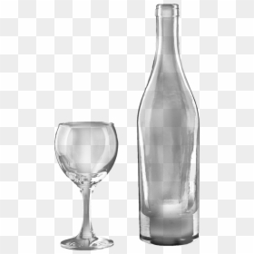 Empty Wine Thirsty Thursday - Glass Bottle, HD Png Download - empty wine glass png