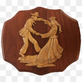 Latvian Couple Dancing Landscape - Carving, HD Png Download - couple holding hands png